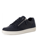 TAMARIS WOMENS 23619/28 890 Navy Leather Combination Sneaker