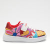 LELLI KELLY LK4818 LOLA Multi Coloured Girl's Riptape Trainer