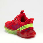 BULL BOYS KIDS AD01 DINOSAUR LIGHTS Boy's ROSSO/RED Trainers