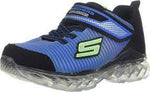 SKECHERS KIDS 90701L/BKRY RONIX Boys Trainers Royal Blue/Black with Lights Size 31