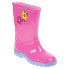 STORMWELL KIDS 204PK FLOWER Pink/Lilac Puddle Wellies