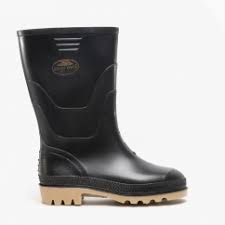 Stormwells Youths Black wellingtons