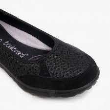 BOULEVARD WOMENS L9548A Casual BLACK Slip-On