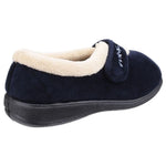 FLEET&FOSTER CAPA Navy Velcro Fastening Women's Slipper