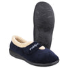 FLEET&FOSTER CAPA Navy Velcro Fastening Women's Slipper