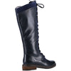 HUSH PUPPIES WOMENS 66508-03 RUDY Navy Leather Knee-High Boots