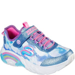 SKECHERS KIDS 302300N BLU S LIGHTS  RAINBOW RACER