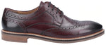 HUSH PUPPIES MENS BRYSON Bordo Leather Brogue