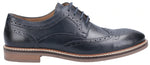 HUSH PUPPIES MENS  BRYSON Navy Leather Brogue