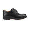 GEOX J52D1H J Federico Black Leather Lace-Up Shoe