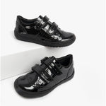 Geox J Hadriel G.G. - Pat.Lea J947VG Girls Black Patent Leather Shoe