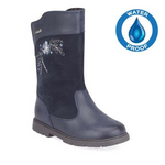 STARTRITE KIDS 1730-9  SPLASH Navy Leather/Suede Tall W/P Boot