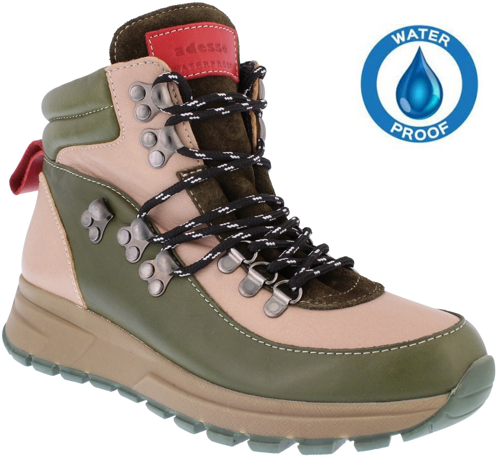 ADESSO WOMENS A6719 RAINE Forest Multi Colour Leather Waterproof