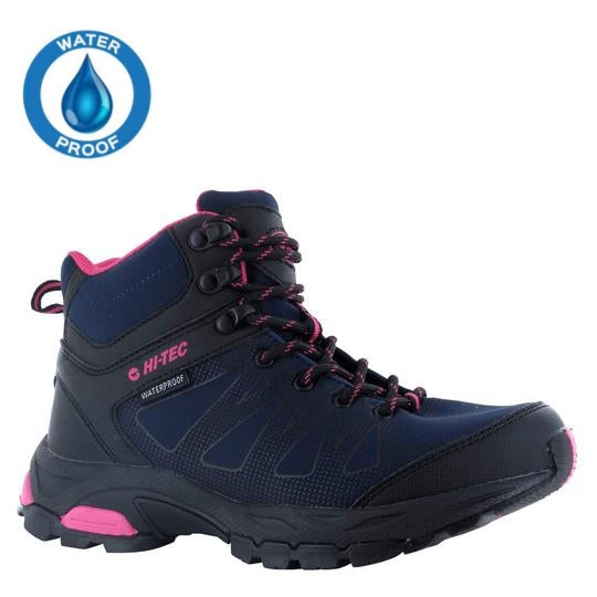 HI-TEC WOMENS  L905NC RAVEN WP WOMENS Navy/Magenta Walking Boot