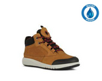 GEOX JNR BOYS J04CYA_0CL11_C6361 J AERANTER Lt Brown/Dk Red TEX Ankle Boot