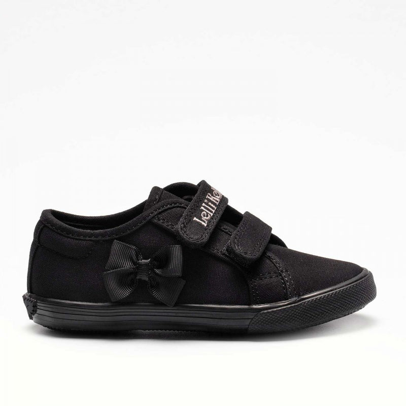 LELLI KELLY LK8199 Lilly Black Canvas Gym Shoe