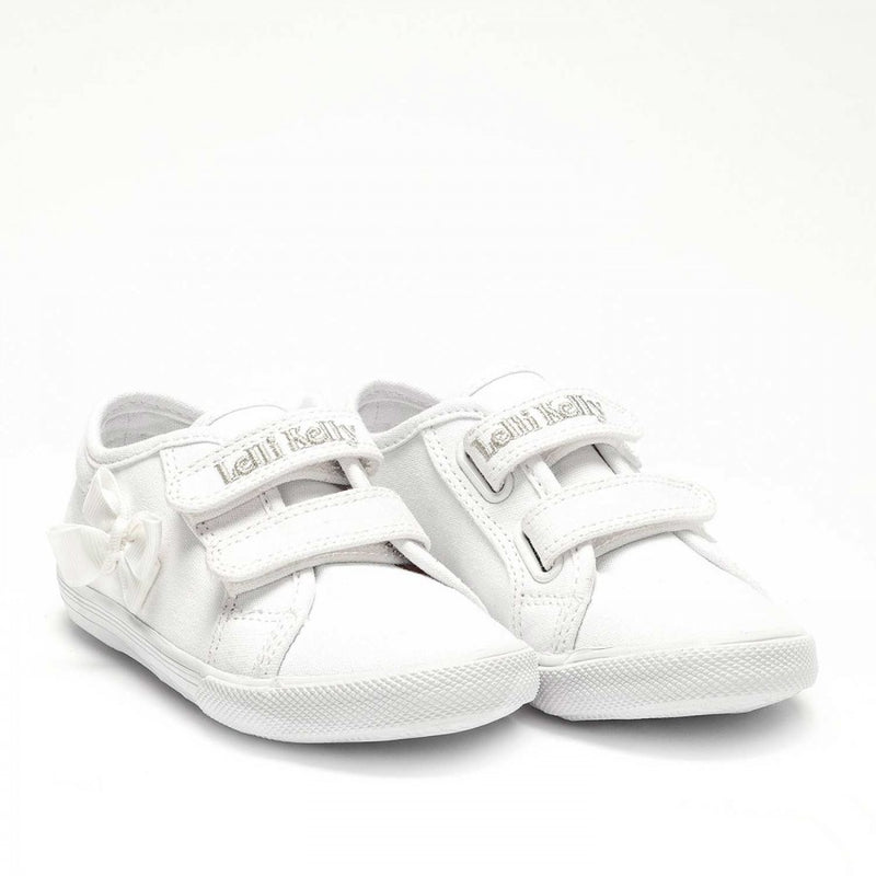 LELLI KELLY LK8199 Lily White Canvas Gym Shoes instepfashion