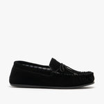 MOKKERS MENS  MS245A BRUCE  Black Suede Moccasin  Slipper