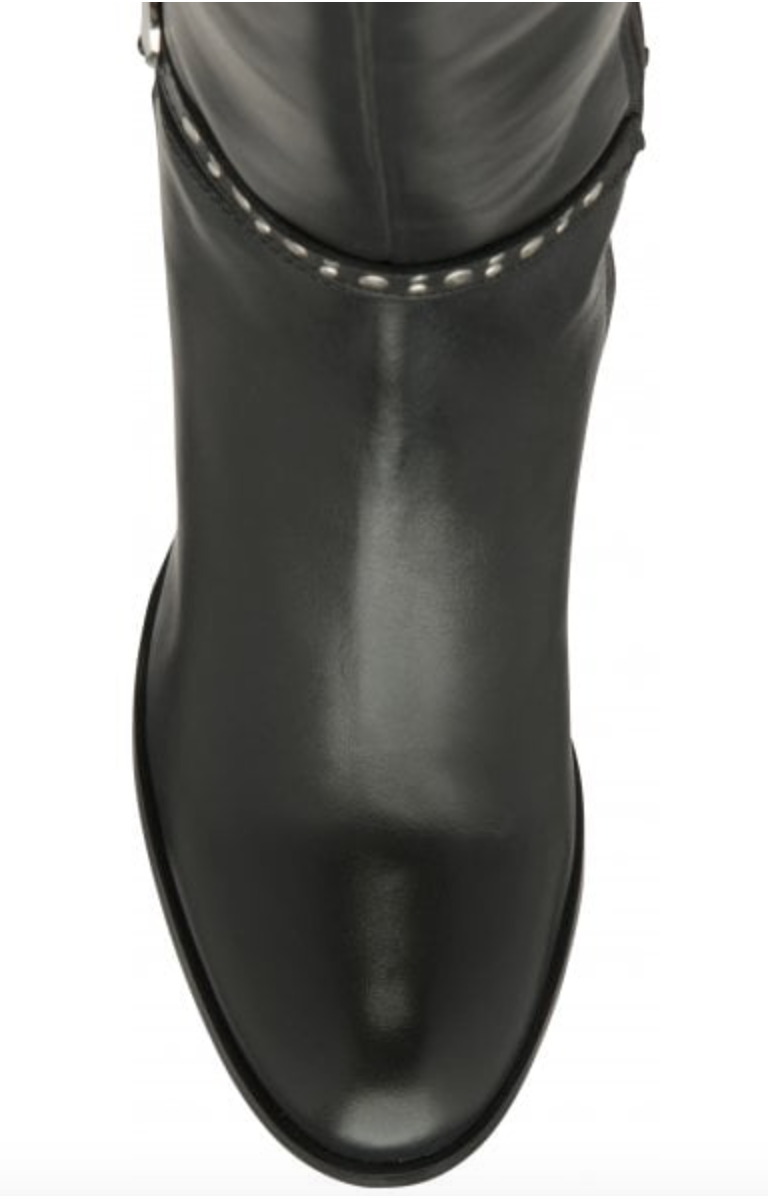 RAVEL ROXBURGH RLB331 Black Leather Knee High Boot