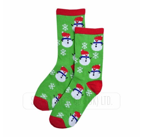 KIDS SOCKS -  COTTON RICH CHRISTMAS DESIGN SOCKS.