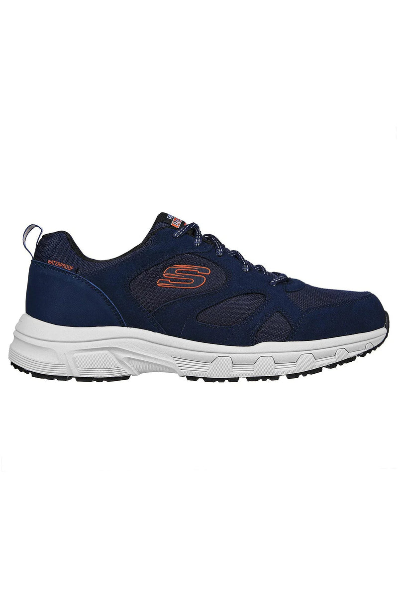 SKECHERS MENS 237348 NVOR  Oak Canyon Sunfair Navy/Orange SKECH-LITE Trainer