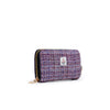 ISLANDER(Snowpaw) Harris Tweed Violet Mini Dogtooth Long Purse