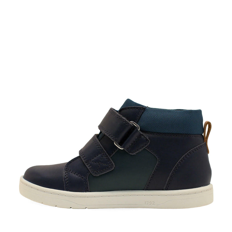 Startrite 1743-9 Discover Boys Navy/Dark Green Leather Ankle Boot (G-Fit)