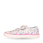 Startrite Meadow 6184-4 Girls Cream Floral Canvas Shoe ( F Fit )