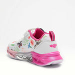 LELLI KELLY KIDS LKAA7880 LIZIE Fantasia White/Multi Riptape Trainer