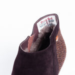 ISLANDER(Snowpaw) 5830/COFHBL The ISLA Coffee Harris Tweed/Sheepskin Ladies Ankle Boot