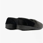 ZEDZzz MENS MS457A RICHARD Black Twin Gusset Slipper